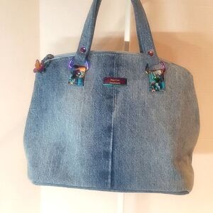 Blue Denim Handbag